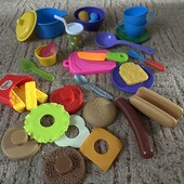 Продукти фастфуд, бургер-конструктор, посуд і прибори