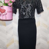 Платье миди нарядное вискоза паетки р м от dorothy perkins