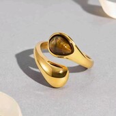 Каблучка, кільце, перстень тигрове око, краплі, поцілунки, медзолото