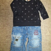 Одним лотом! Свитшот и джинсы в отличном состоянии