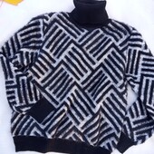 Теплый женский свитер оверсайз альпака