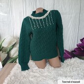 Товстий в'язаний светр теплий