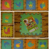 Детские игрушки Детский развивающий коврик мозаика пазлы Морские животные