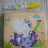 Водна розмальовка (М'яка) з пензликом для малюків Динозаври