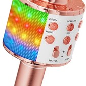 Караоке-микрофон , блютуз-колонка, беспроводной микрофон 4 в 1