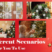 12 шт Рождественский декор снежинки Рождественские подвески мейдинг