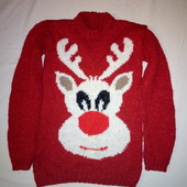 Новогодний свитер р.140-146