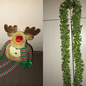 ❣️Плюшевий різдвяний олень 40см + дощик❣️
