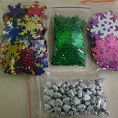 Набір сніжинок і наместин, 500шт