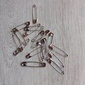 Шпильки англійські 30 шт металік