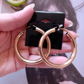 Золотисті сережки -кільця Nasty Gal