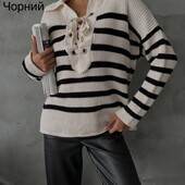 Стильный свитерок со шнуровкой р.44/54