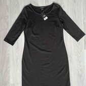 Esmara брендовое трикотажное платье цвет черный размер XS S