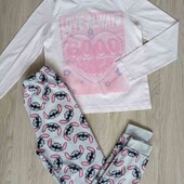 Primark брендовый пижамный комплект на девочку подростка 146/ 152 см