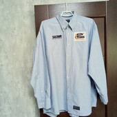 Розпродаж!!! Мужская брендовая коттоновая рубашка р.XL(52-54).