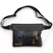 Нова. Водонепроникна сумка чохол на пояс для грошей, телефону, документів Black