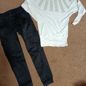 Набір джинси і кофта оверсайз 46-48 р.