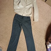 Одним лотом див заміри 46-48р курточка шкіра