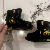 Шкіряні зимові черевики на хлопчика 23 розмір