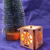 Новорічна іграшка з лед свічкою