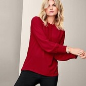 Ефектна натуральна блуза з комбінованих матеріалів ❣️