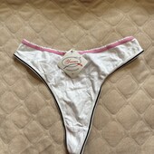 Жіночі бавовняні високі труси стрінги yearnor, білі xs/s