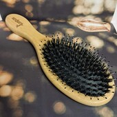 Эко-расческа дерево+ натуральная щетина+нейлон