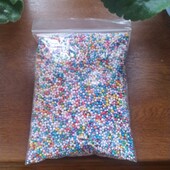 Декоративний пінопласт різнокольоровий, кульки 1-3 мм