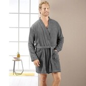 Чоловічий короткий махровий халат Miomare (Німеччина), розмір М (48/50) без пояса