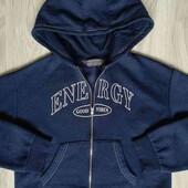 Primark стильный теплый укороченный худи с капюшоном размер XS S