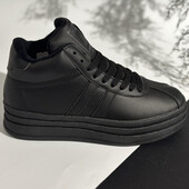 Зима! !! Кожа на плотном меху! 36р-23,5см