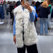 Хутряний жилет zara