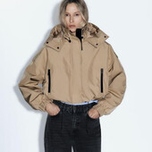 Водовідштовхуюча стьобана куртка zara