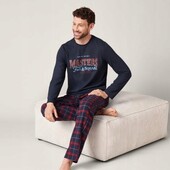 Чоловіча бавовняна піжама Livergy M 48/50 фланелеві штани