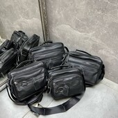 Чоловіча сумка натуральна шкіра чорний на плече через плече почтальонка на кожен день недорого