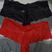 Гарні мережевні трусики великий розмір 4XL сток лот 2 шт.