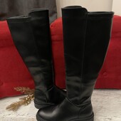 Ботфорти із еко шкіри,від About you,розмір 38,устілка 25