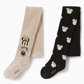 Дитячі трикотажні колготи на дівчинку c&a disney, набір 2шт на 7-8р