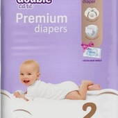 Підгузки Violeta® Double care cotton Touch 2 Mini (3-6 кг) лот 11 шт.