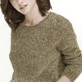 Меланжевый теплый свитер Tu