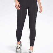 Жіночі спортивні легінси/ лосіни для фітнесу reebok wor mesh tight, чорні xs