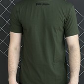 Крута брендова футболка хакі Palm Angels