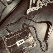 Розпродаж магазину! Вау! Крута прозора сумка золото окантовка хіт!