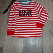 Кофтинка трикотаж новорічний принт,піжамна для дома,для сна