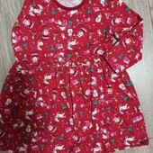 Новое.Платье трикотажное 2-4 года.