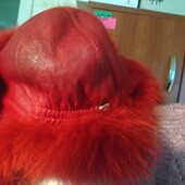 Зимова шапка червона