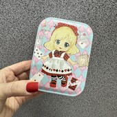 726. Набір резинок і заколок в металевій коробці