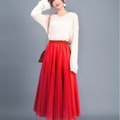❤️Юбка плиссе красного цвета ❤️Смотрите мои лоты ❤️