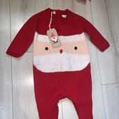 Новий з біркою новорічний чоловічок на 3-6місяців.