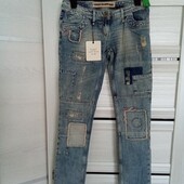 Розпродаж!!! Брендовые новые коттоновые джинсы р.34евро(12-14).